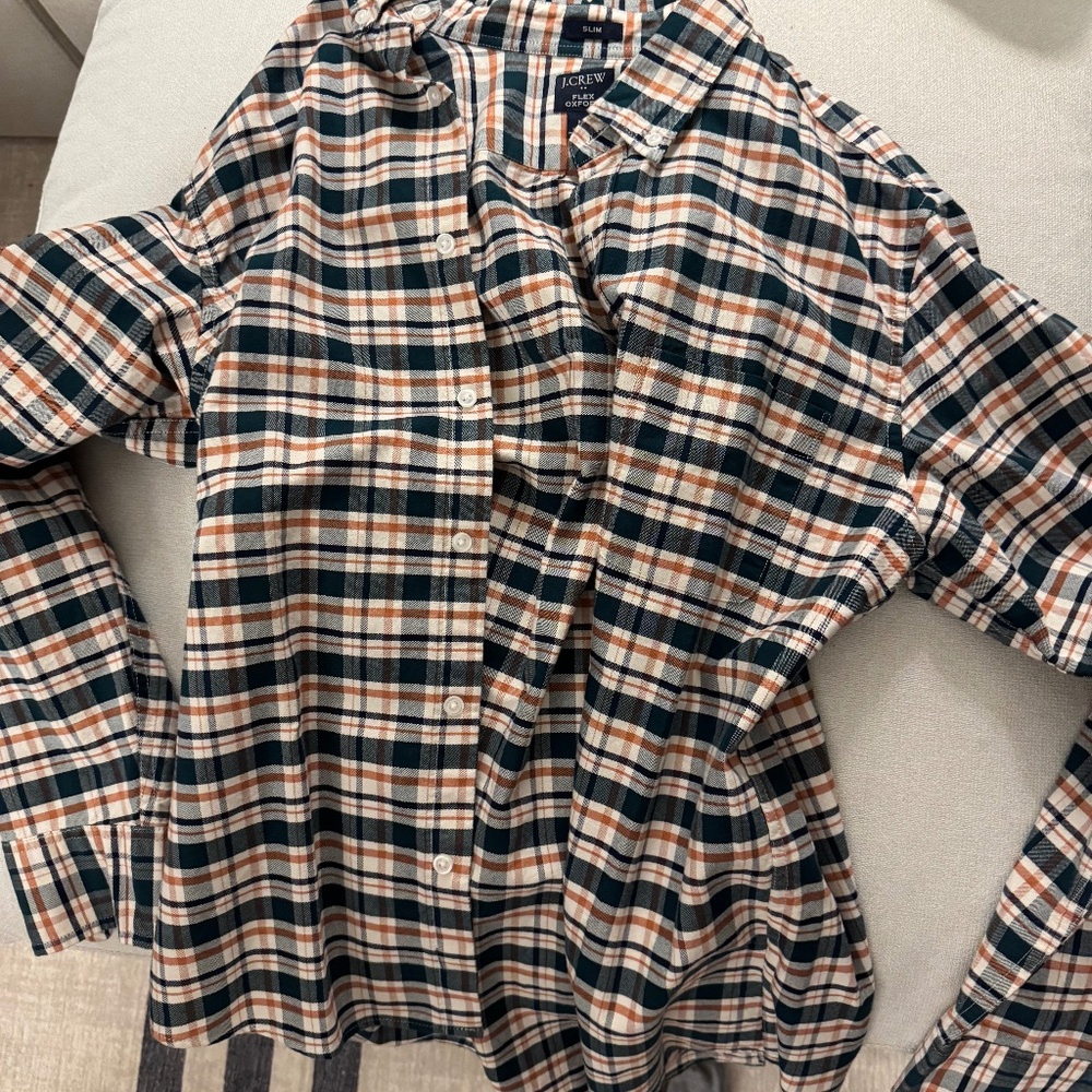 J.Crew Flex Oxford Slim Fit (M)